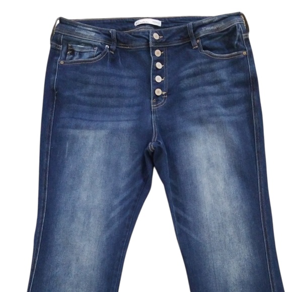 KanCan Button Fly High Rise Bootcut Jeans Size 16 - Picture 3 of 10